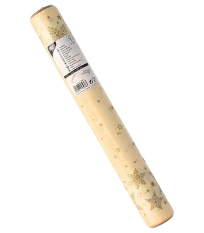 Product foto van Tafellopers Airlaid creme Christmas Shine 3m