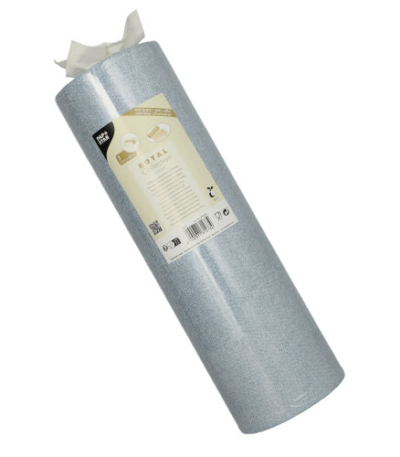 Product foto van Tafellopers PV-Tissue arctisch blauw 24m x 40cm Royal Collection Textile
