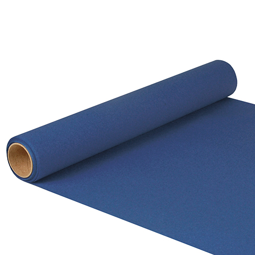 Product foto van Tafellopers donkerblauw ROYAL Collection 5m set van 1