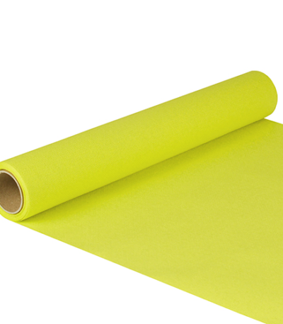Product foto van Tafellopers katoen lime 5m x 40cm ROYAL Collection