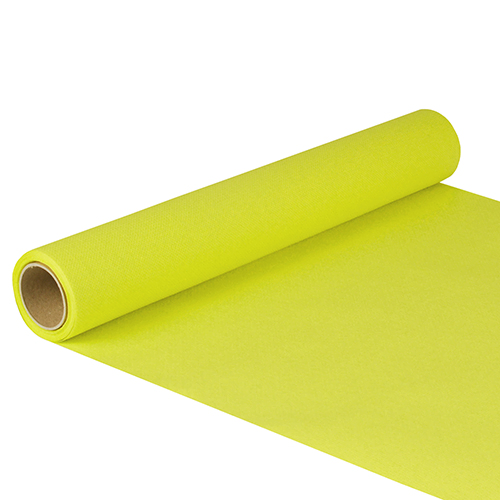 Product foto van Tafellopers katoen lime 5m x 40cm ROYAL Collection