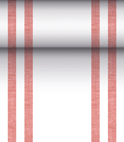 Product foto van Tafellopers stof bordeaux 24m x 40cm ROYAL Collection Lines