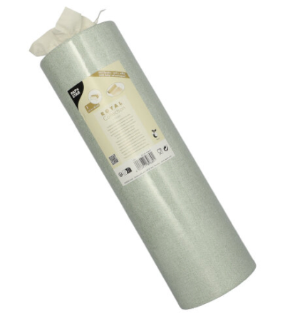 Product foto van Tafellopers stof jade groen 24m x 40cm ROYAL Collection Textile