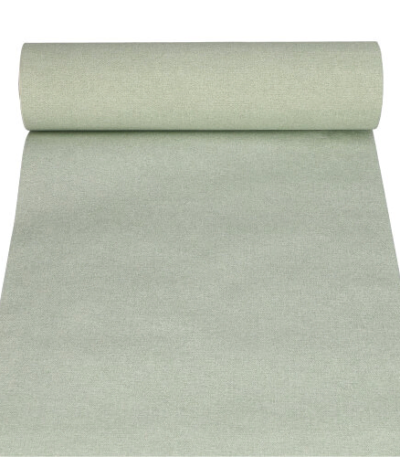 Product foto van Tafellopers stof jade groen 24m x 40cm ROYAL Collection Textile