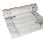 Product foto van Tafellopers wit "Rising Star" 24m x 40cm ROYAL Collection