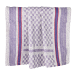 Product foto van Theedoeken pitdoek wit/violet set van 10