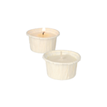 Product foto van Theelichten wit duurzaam set van 12 met papieren houder