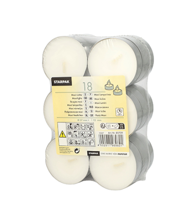 Product foto van Theelichthouders wit set van 18