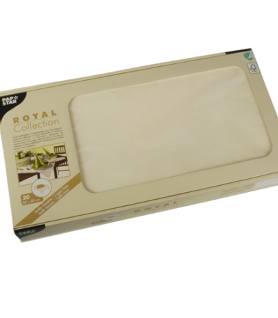 Product foto van Tissue Napperons champagne 80x80cm set van 20 ROYAL Collection