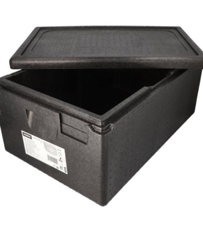 Product foto van Transportboxen EPP zwart 60x40x28 cm Gastro-Norm 1/1