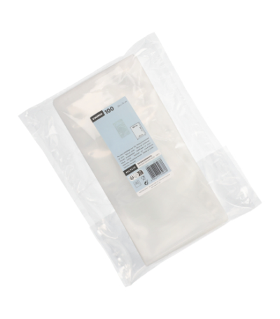 Product foto van VacuÃ¼m verzegelzakjes PA/PE transparant 26x13cm set van 100