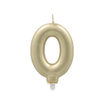 Product foto van Verjaardagskaarsjes met houder goud 7cm