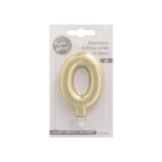 Product foto van Verjaardagskaarsjes met houder goud 7cm