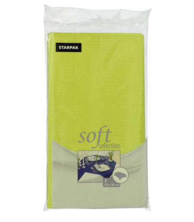 Product foto van Vlies Tafelkleed Lime 120x180cm Soft Selection