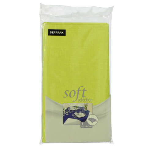 Product foto van Vlies Tafelkleed Lime 120x180cm Soft Selection