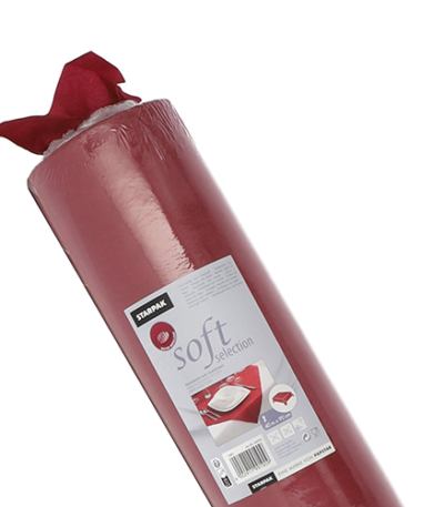 Product foto van Vlies Tafelkleed bordeaux soft selection 40x90cm