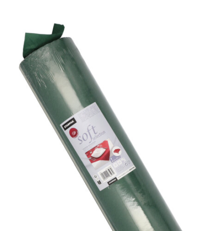 Product foto van Vlies Tafelkleed donkergroen 40m x 0.9m soft selection