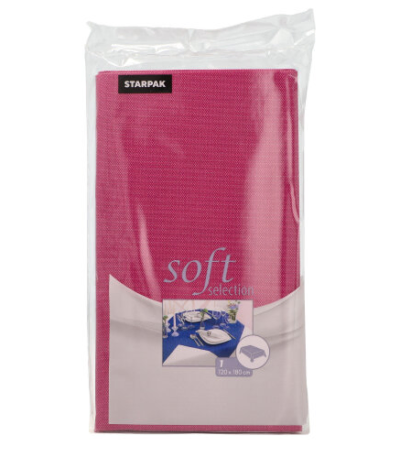 Product foto van Vlies Tafelkleed fuchsia 120x180cm "Soft Selection"
