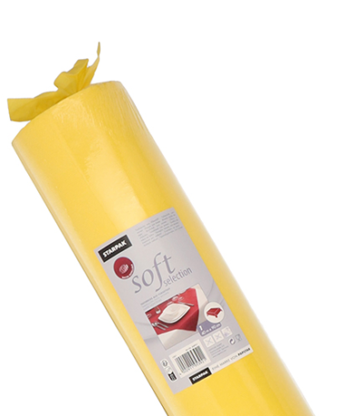 Product foto van Vlies Tafelkleed geel 40m x 0.9m soft selection