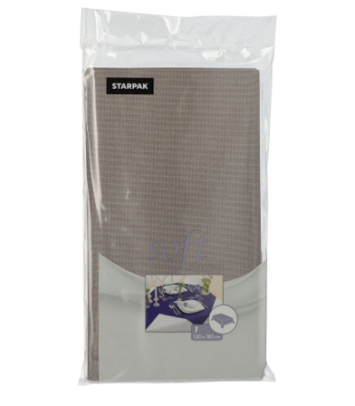 Product foto van Vlies Tafelkleed grijs 120x180cm Soft Selection