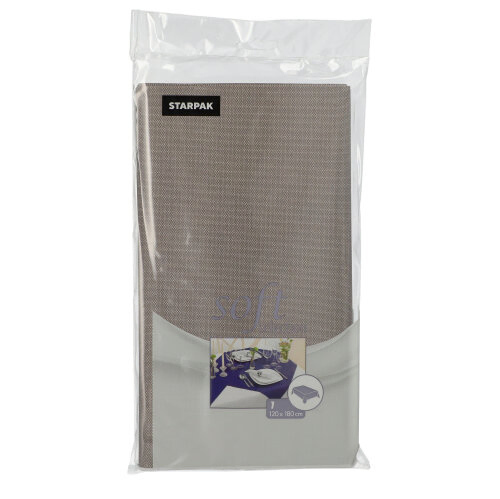 Product foto van Vlies Tafelkleed grijs 120x180cm Soft Selection