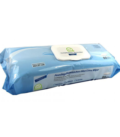 Product foto van Vochtige doekjes Medi-Inn wit set van 80