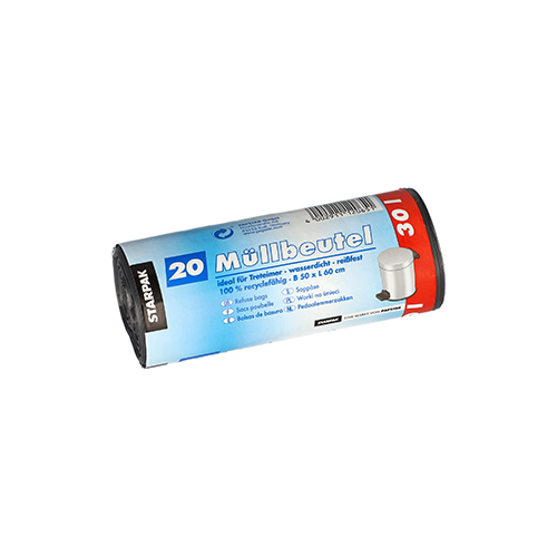 Product foto van Vuilniszakken LDPE grijs set van 30 liter