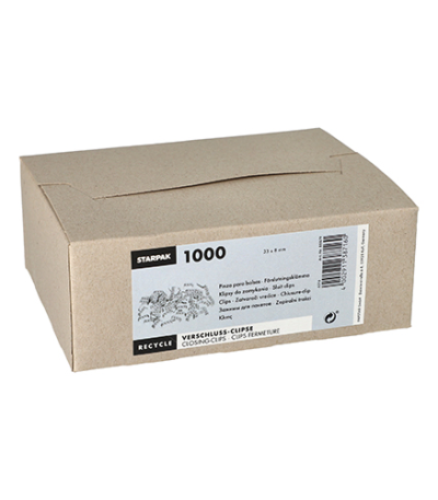 Product foto van Zaksluitingen draadversterkt rood/wit set van 1000