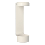 Product foto van Zeepdispenser Wandhouder wit 19cm x 6cm x 9