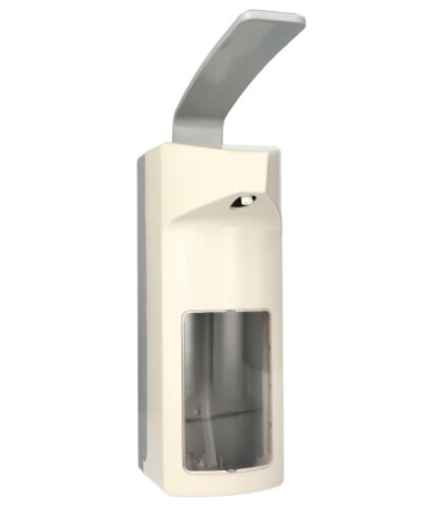 Product foto van Zeepdispenser wandmontage kunststof wit 1000ml