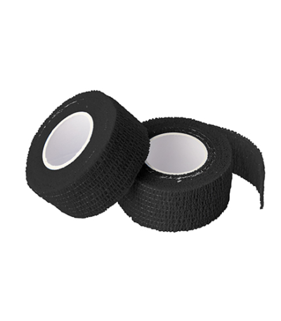 Product foto van Zelfklevende pleister / verband rollen zwart 9 stuks 5m x 2