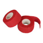 Product foto van Zelfklevende pleisters/bandages rood set van 9 5m x 2