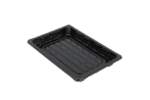 Product foto van Sushi tray SY-05 + deksel 185x130x20mm Zwart