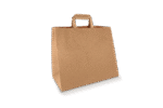 Product foto van Papieren tassen Groot kraft 90 gr. 32+17x29cm