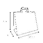 Product foto van Papieren tassen Groot kraft 90 gr. 32+17x29cm