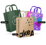 Product foto van Bedrukte papieren tassen