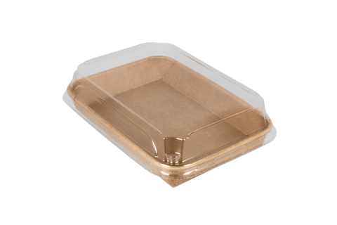 Product foto van Sushi tray karton TA-05 + deksel 185x130x25 Kraft