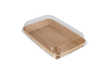 Product foto van Sushi tray karton TA-07 + deksel 220x137x25 Kraft