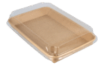 Product foto van Sushi tray karton TA-09 + deksel 240x150x25 Kraft