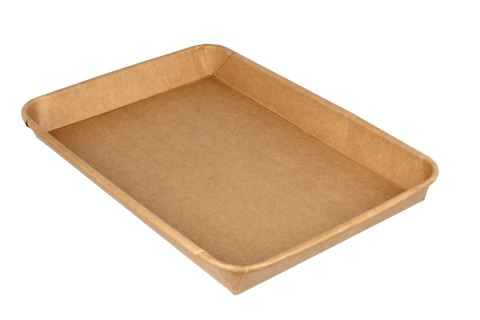 Product foto van Sushi tray karton TA-11 + deksel 255x180x25 Kraft