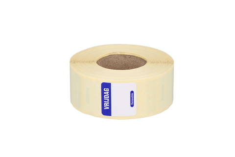 Product foto van Daglabel VRIJDAG 25x25mm donkerblauw (HACCP)