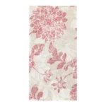 Product foto van Servetten 1/8 vouw 40×40 cm bordeaux bloemen set van 50 ROYAL Collection