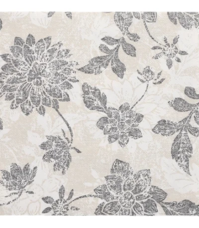 Product foto van Servetten antraciet 40 cm x 40 cm 1/4 vouw set van 20 ROYAL Collection Flowers