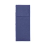 Product foto van Servetten donkerblauw met bestekvouw 40x30 cm set van 50 ROYAL Collection