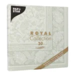 Product foto van Servetten jade green 1/4 vouw 40x40 cm set van 20 ROYAL Collection Ornaments