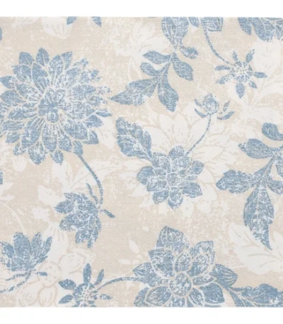 Product foto van Servetten papier arctisch blauw 40 cm x 40 cm 1/4 vouw set van 20 ROYAL Collection Flowers