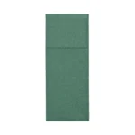 Product foto van Servetten papier donkergroen 40 cm x 30 cm met bestekvouw set van 50 ROYAL Collection