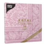 Product foto van Servetten papier paars set van 20 ROYAL Collection