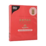 Product foto van Servetten rood 40 cm × 30 cm bestekvouw ROYAL Collection set van 50