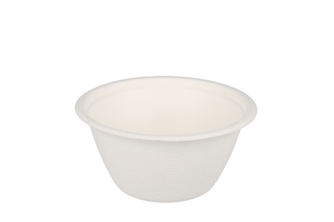 Product foto van Sausbakje 180ml Ø96mm 7oz suikerriet BIO